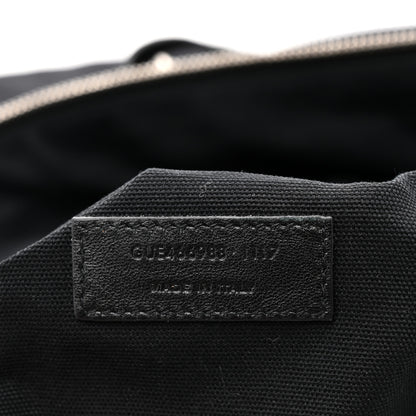 Saint Laurent Canvas Calfskin Embossed Large Convertible ID Bag Black 6 of 11