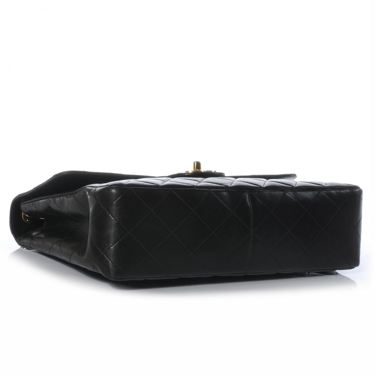 Lambskin Jumbo Flap Black