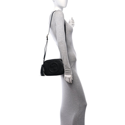 Gucci Sakai Be Green Calfskin Diagonal Stitched Small Blondie Shoulder Bag Black 2 of 10
