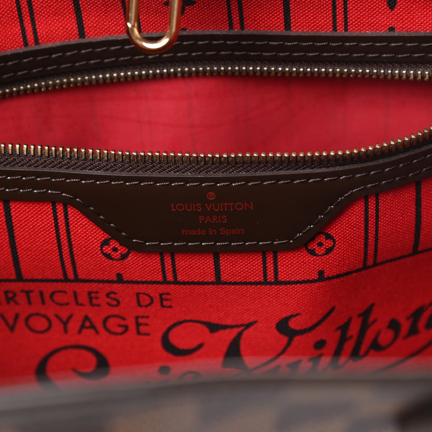 Louis Vuitton Damier Ebene Neverfull MM 6 of 10