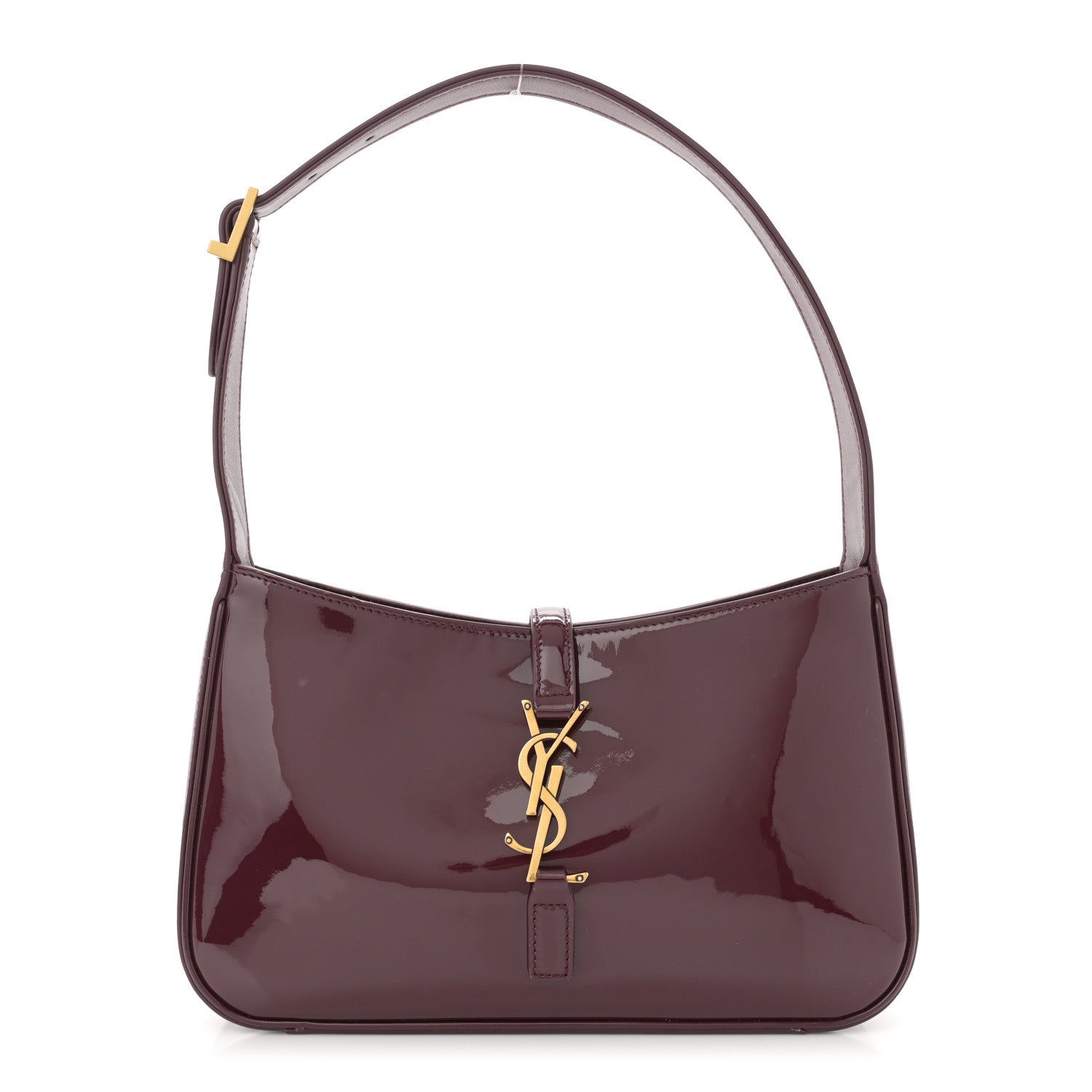 Saint Laurent Patent Le 5 A 7 Hobo Bordeaux 1 of 11
