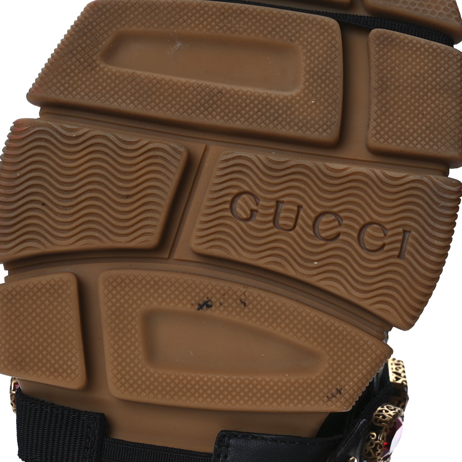 Gucci X SEGA Mesh Suede Calfskin Removable Crystals Womens Flashtrek Sneakers 36 Rame Mystic White Lago 8 of 10