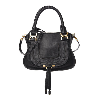 Chloe Calfskin Small Marcie Satchel Black 1 of 9