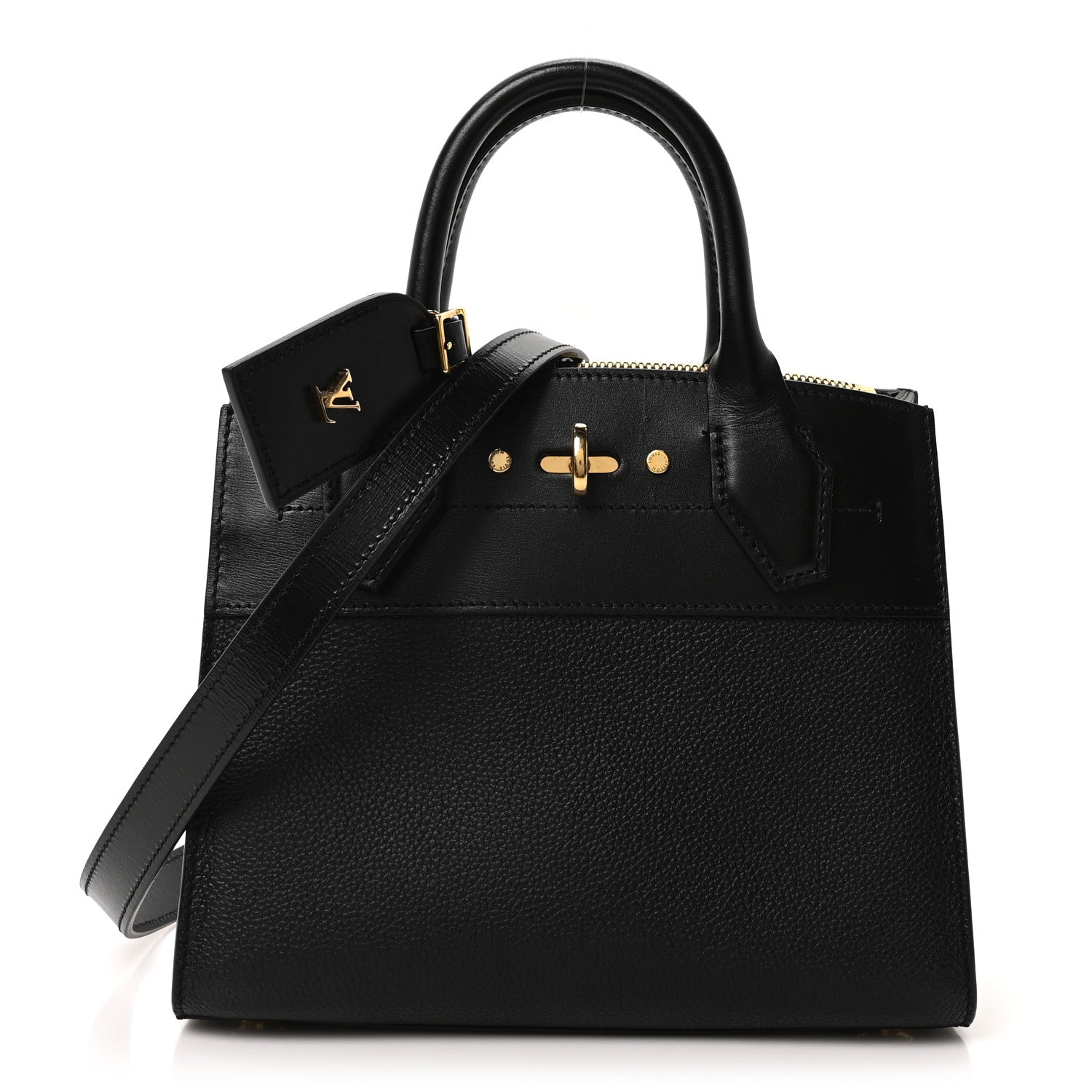 Louis Vuitton Calfskin City Steamer Mini Black 1 of 10