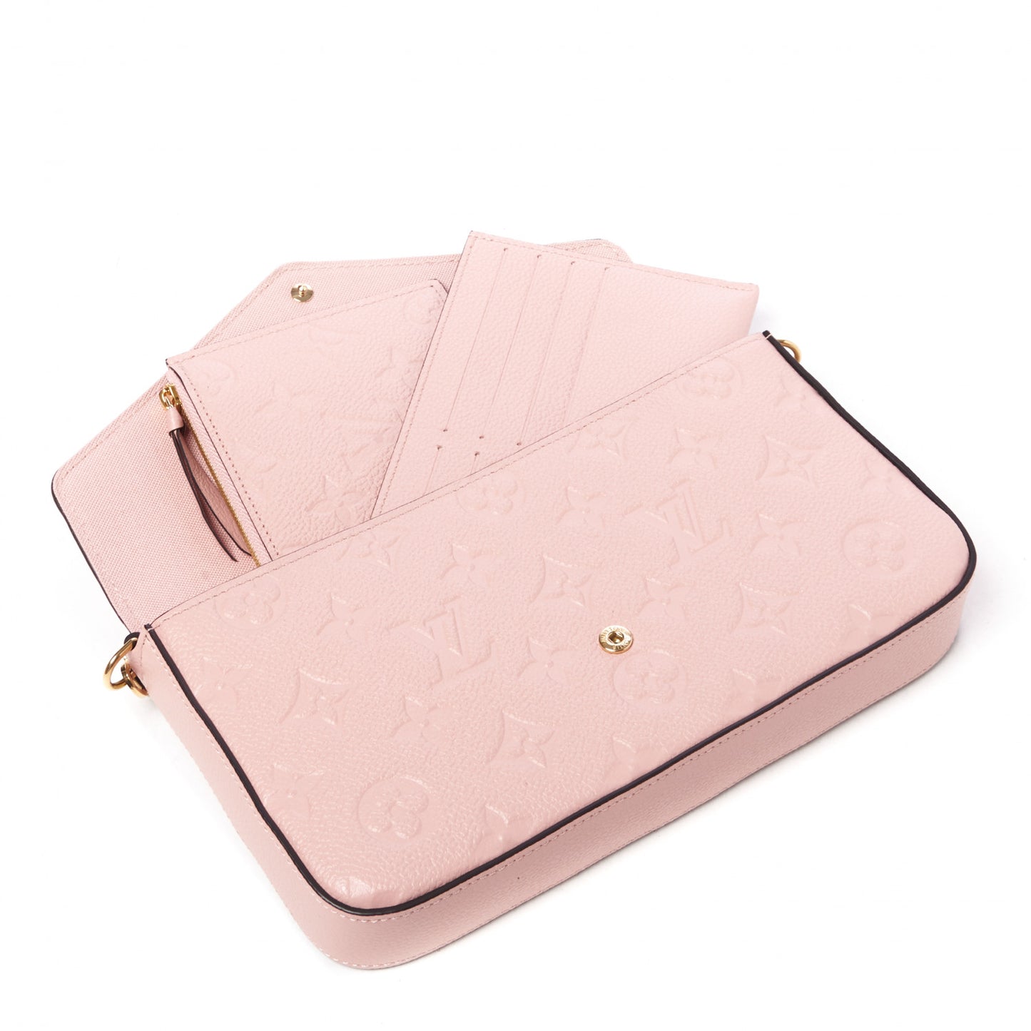 Empreinte Pochette Felicie Chain Wallet Rose Poudre