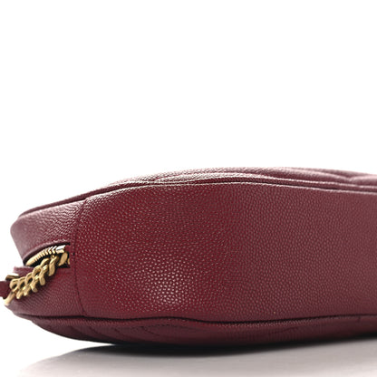 Saint Laurent Grain De Poudre Matelasse Monogram Mini Lou Camera Bag Opyum Red 9 of 11