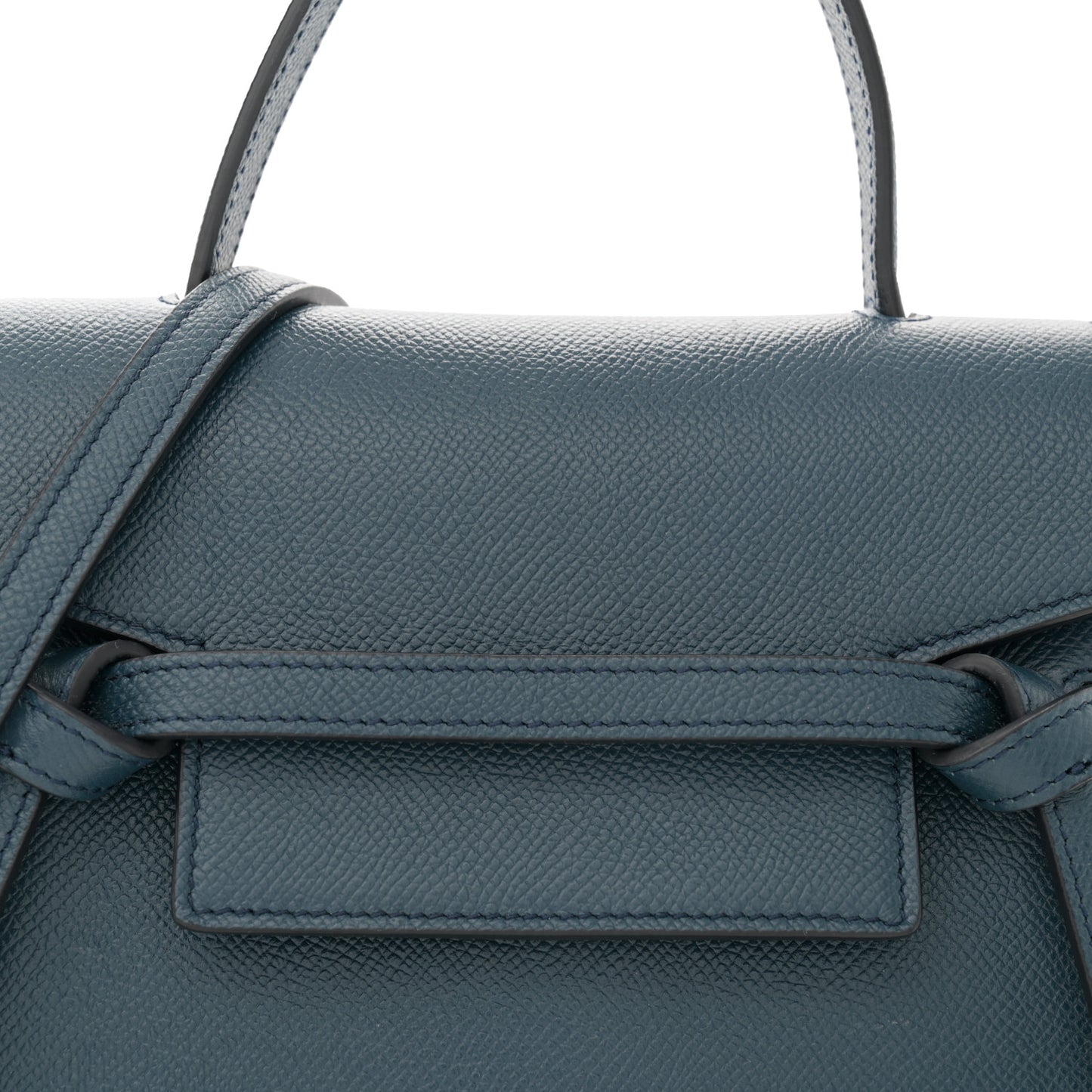 Baby Grained Calfskin Nano Belt Bag Abyss Blue