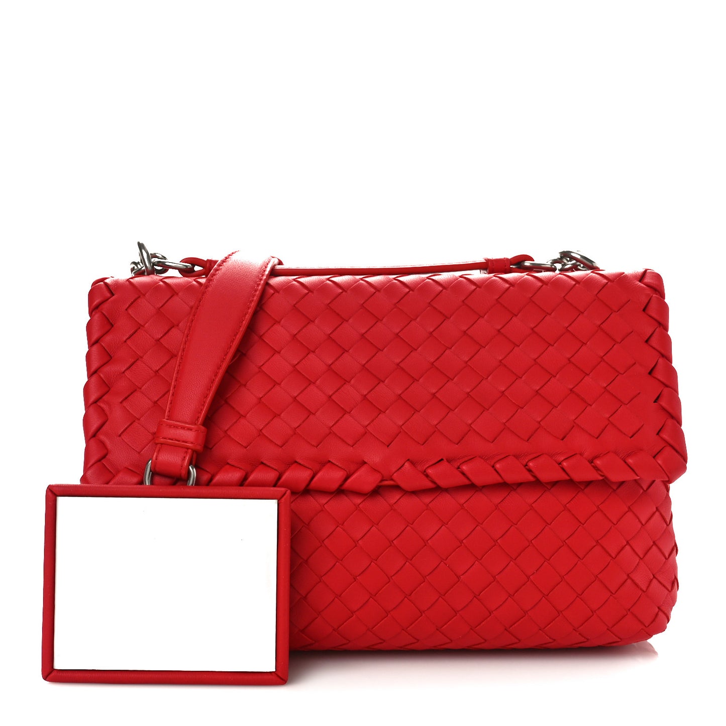 Nappa Intrecciato Baby Olimpia Shoulder Bag Vesuvio