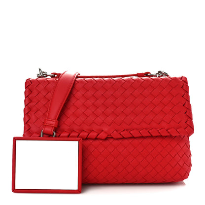 Bottega Veneta Nappa Intrecciato Baby Olimpia Shoulder Bag Vesuvio 2 of 9