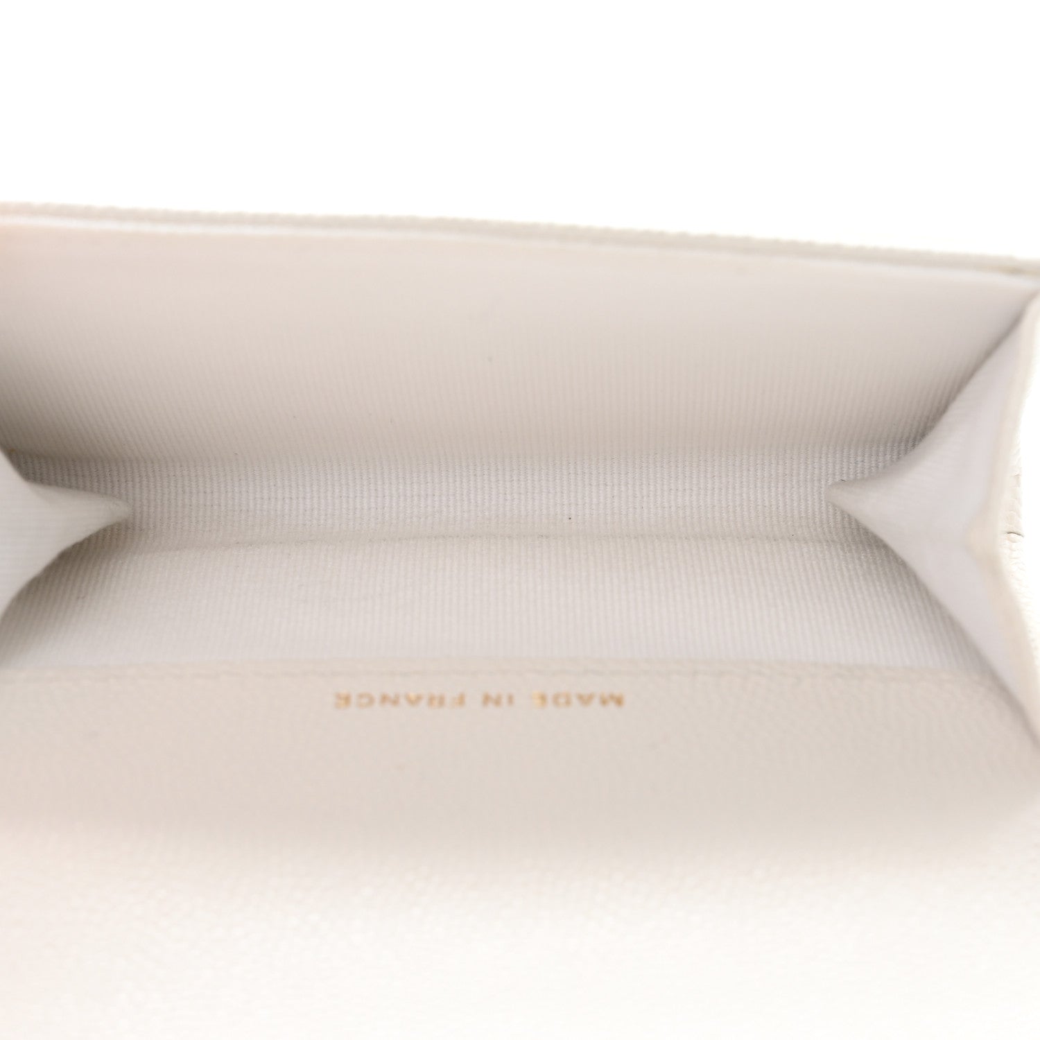 Chanel Caviar Quilted Flap Card Holder Wallet White 5 of 12