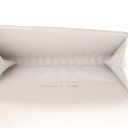 Chanel Caviar Quilted Flap Card Holder Wallet White 5 of 12