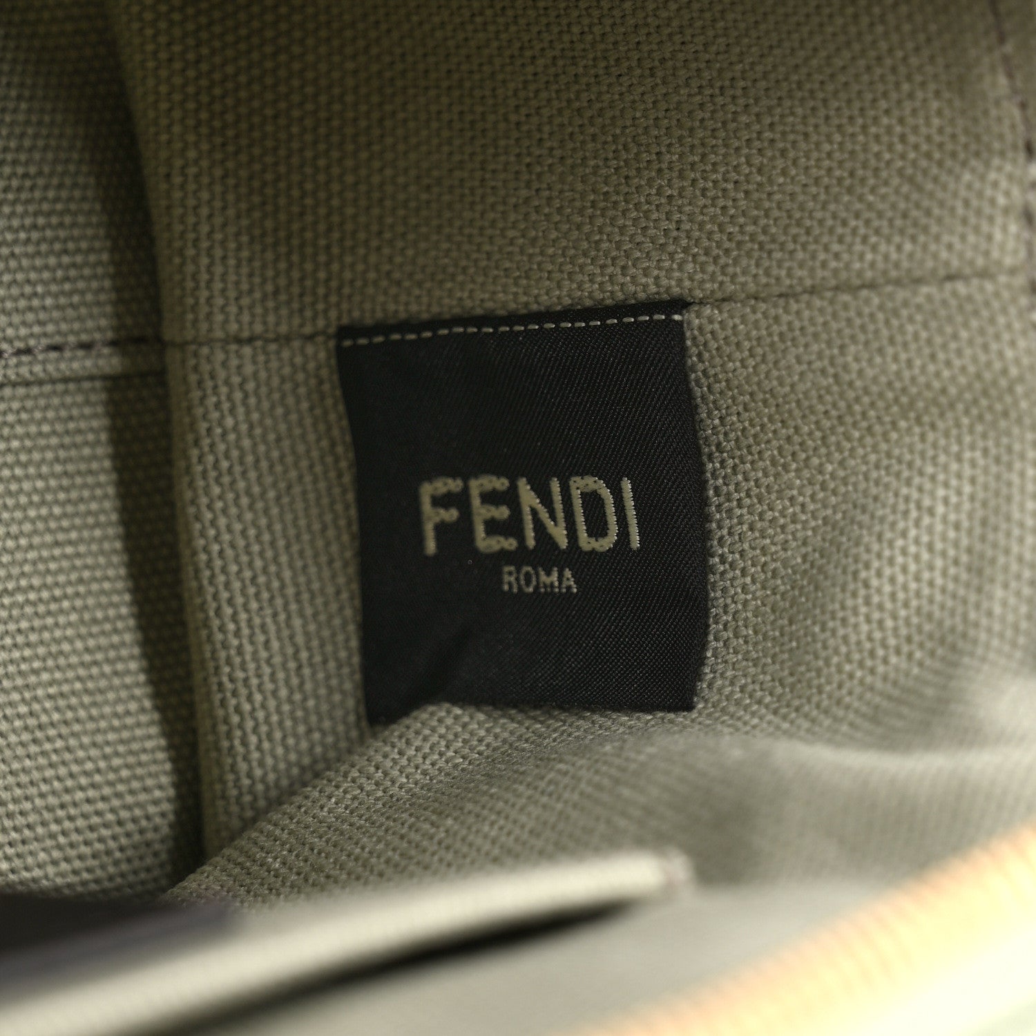Fendi Canvas Vitello King Plexiglass Logo Embroidered Mini By The Way Top Handle Boston Bag Green Tea 8 of 10