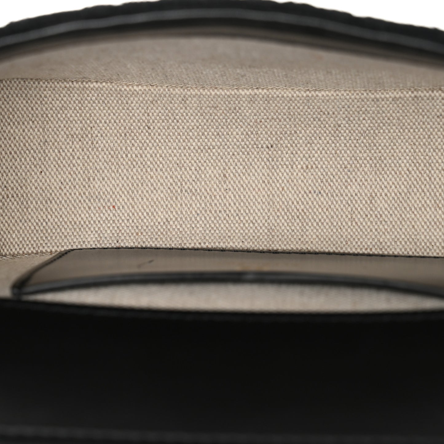 Canvas Woven Embroidered Small 4G Bag With Chain Black