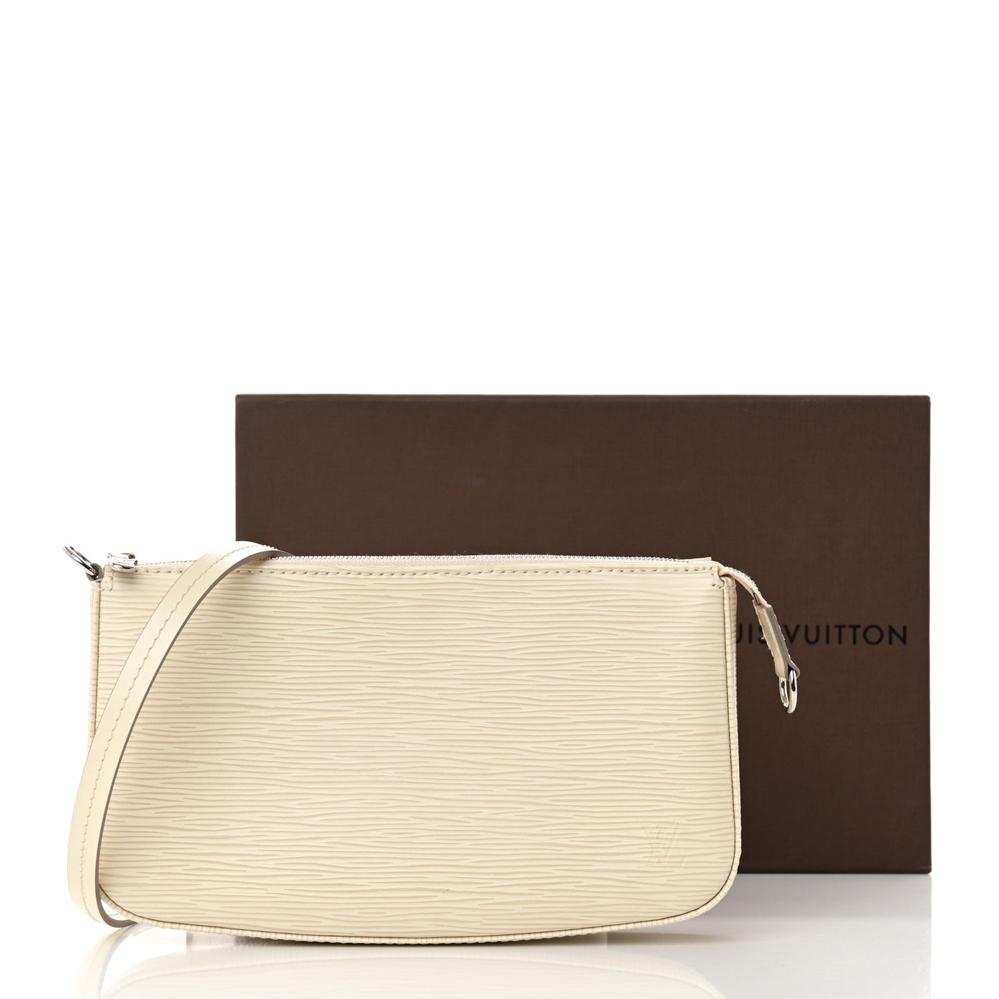 Epi Pochette Accessories NM Ivory