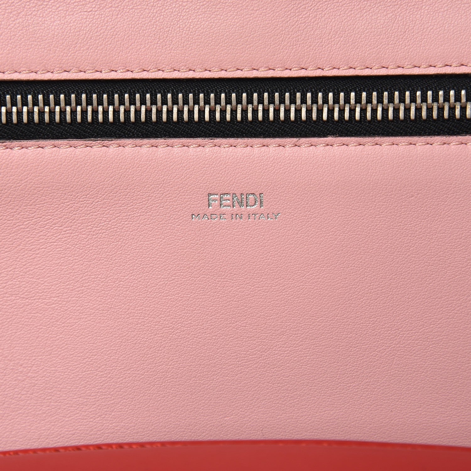 Fendi Vitello Baltico Dolce Shiny Nappa DotCom Satchel Caipiroska Bubblegum 10 of 11