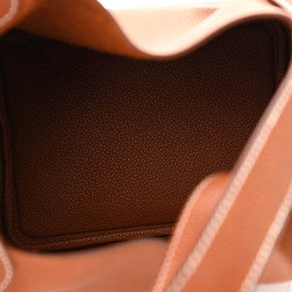 Hermes Barenia Faubourg Picotin Lock 18 PM Fauve 5 of 11
