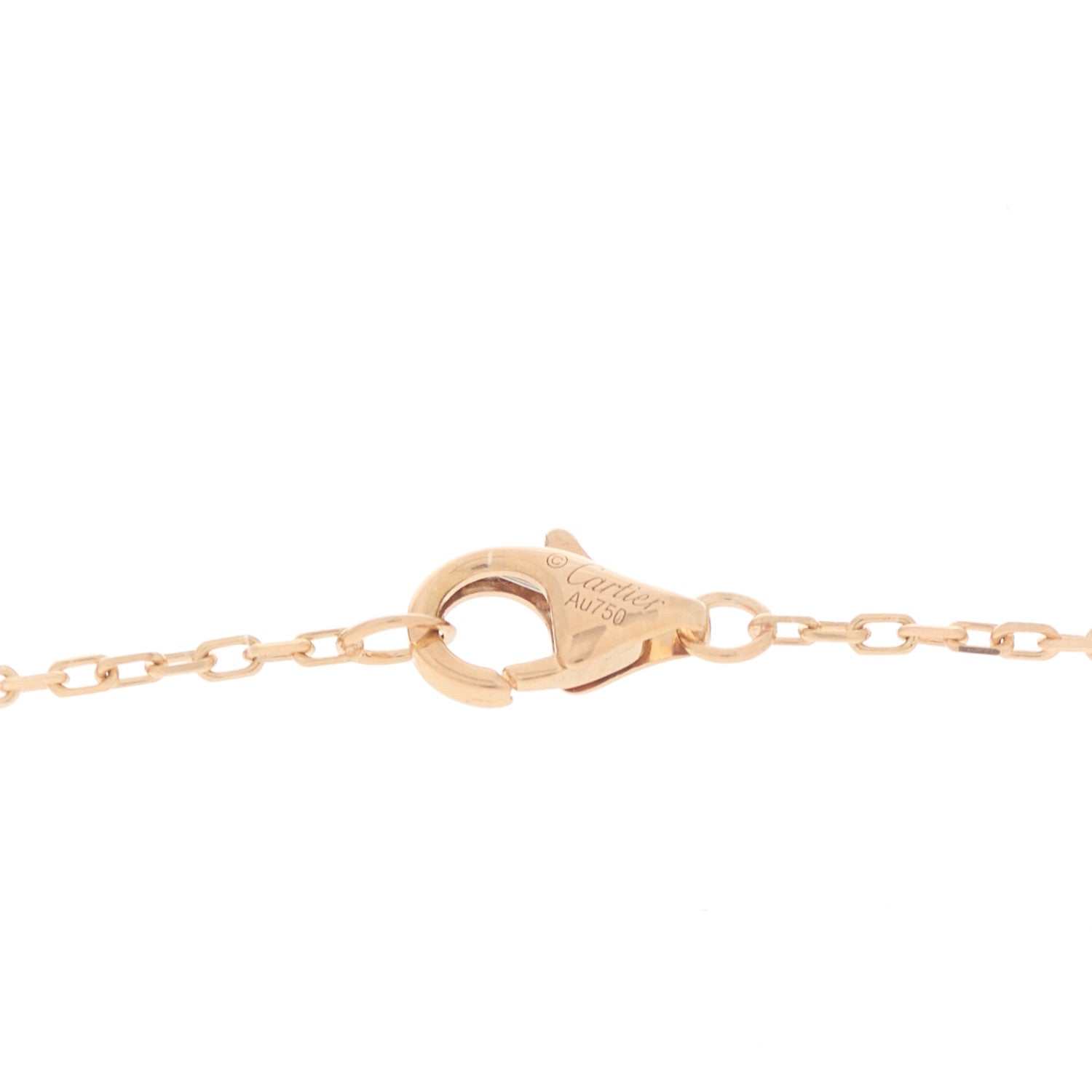 Cartier 18K Pink Gold Diamond Juste Un Clou Paved Pendant Necklace 4 of 7