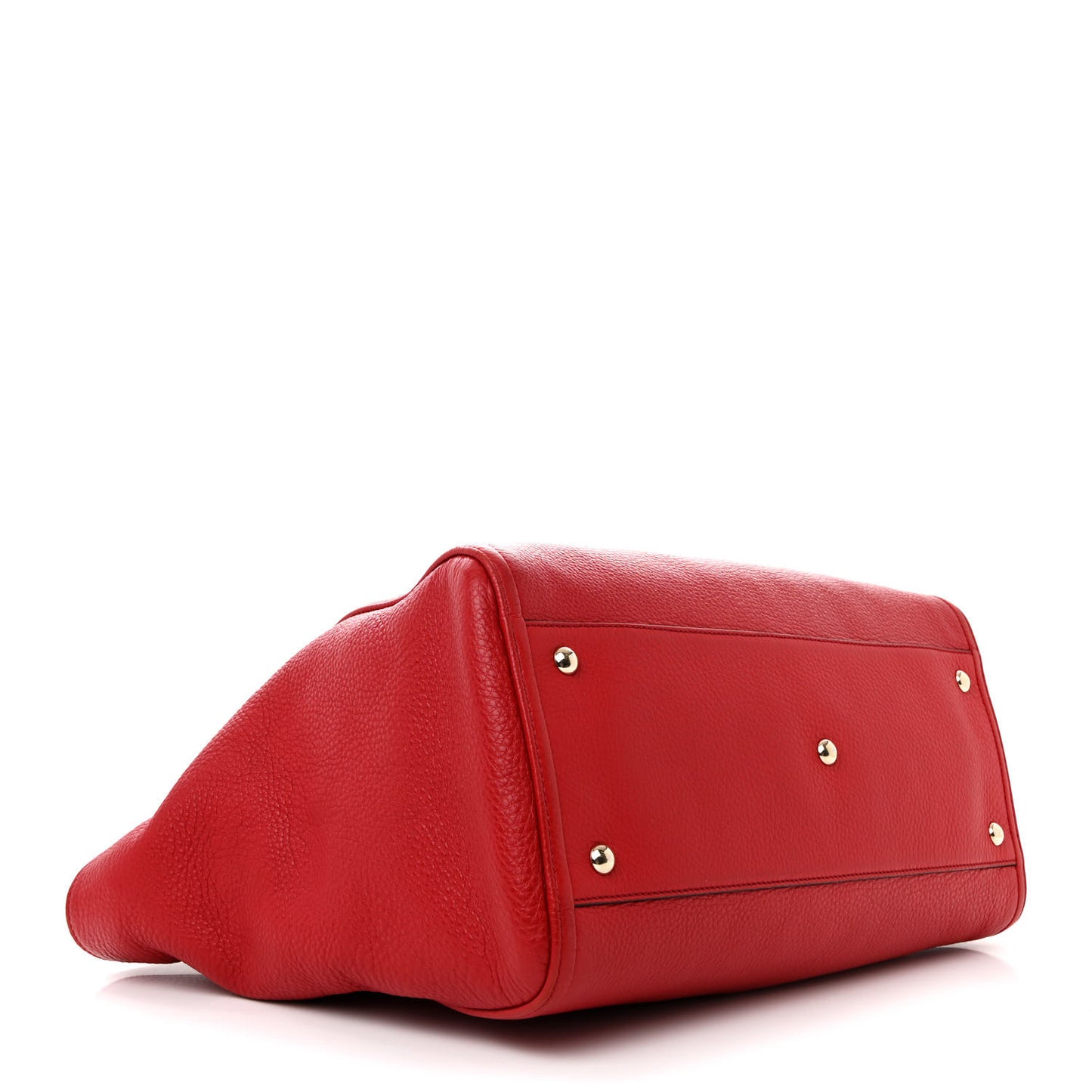 Pebbled Calfskin Medium Soho Shoulder Bag Tabasco Red
