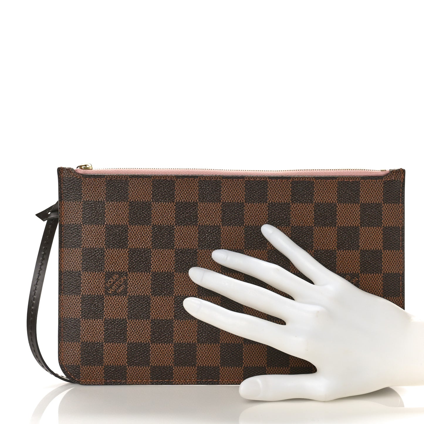 Damier Ebene Neverfull MM GM Pochette Rose Ballerine