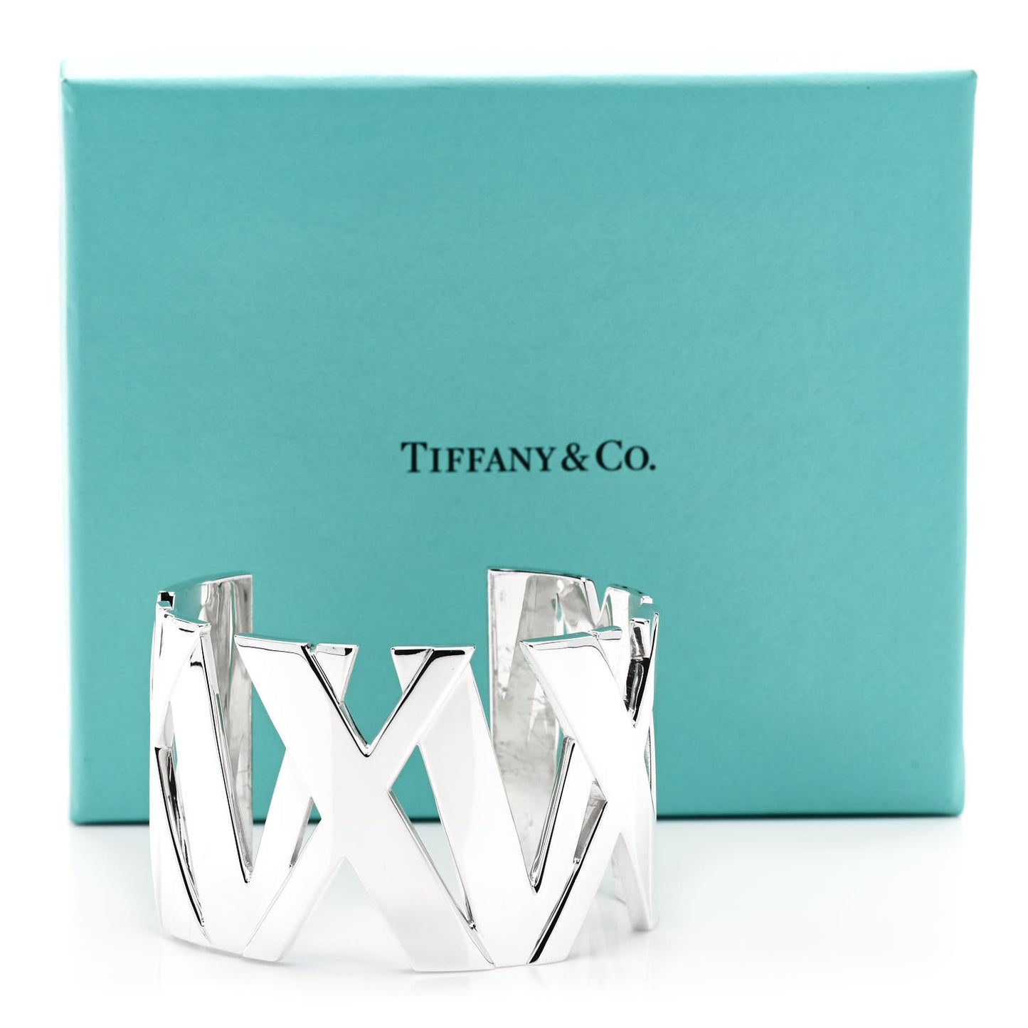 Sterling Silver Wide Atlas Cuff Bracelet