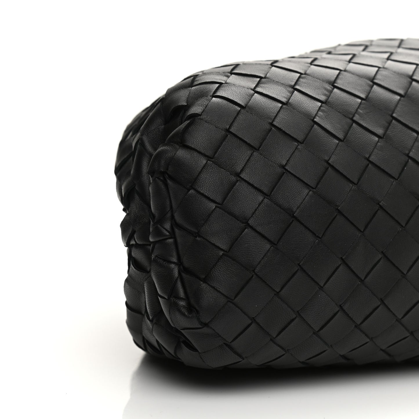Nappa Maxi Intrecciato The Pouch Oversized Clutch Black
