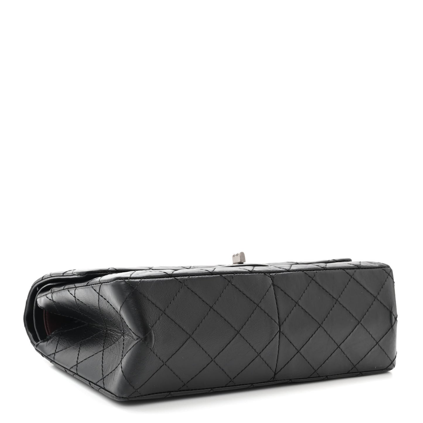 Aged Calfskin Quilted 2.55 Reissue 226 Flap Black