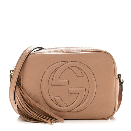 Gucci Pebbled Calfskin Small Soho Disco Bag Camelia 1 of 10