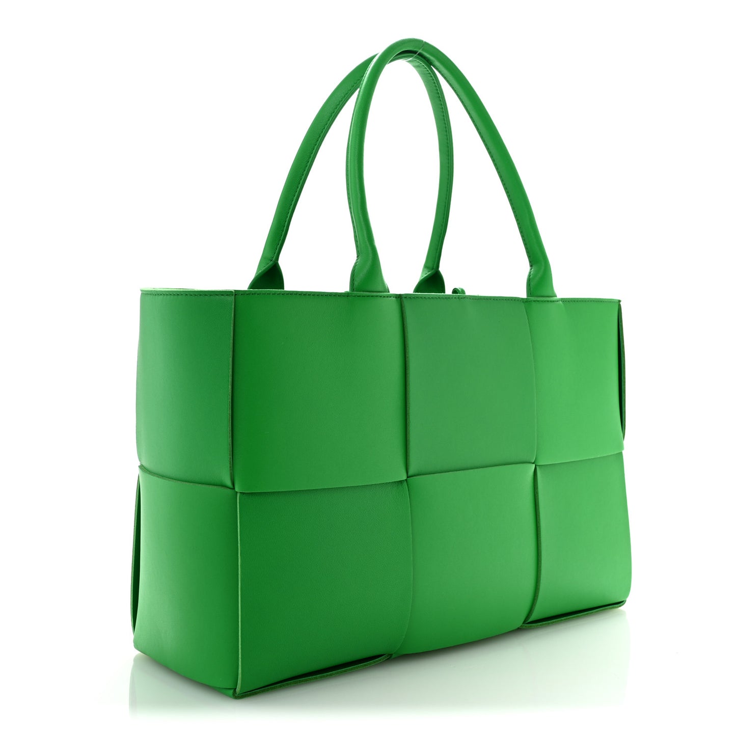 Nappa Maxi Intrecciato Medium Arco Tote Parakeet