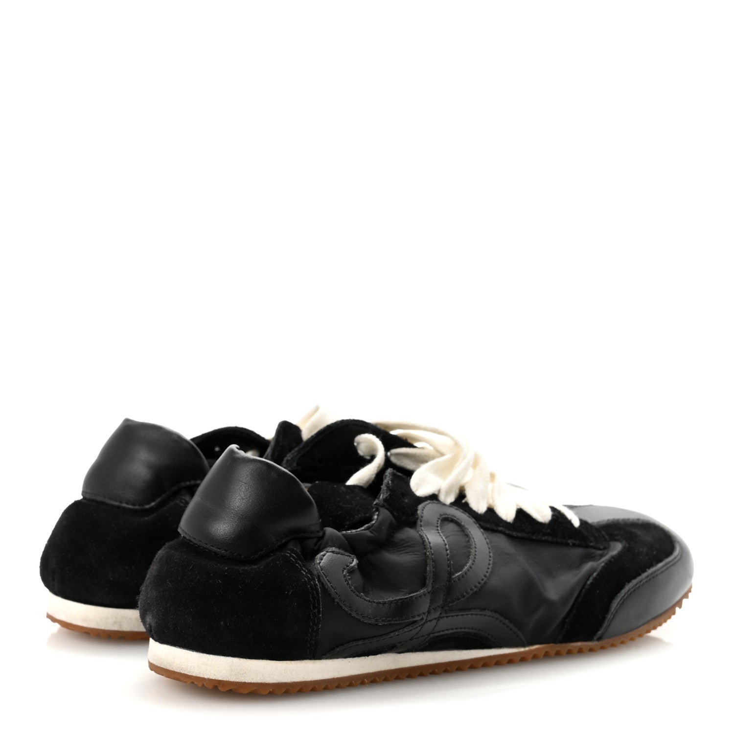 Loewe Nylon Suede Ballet Runner Sneakers  38 Black 5 of 9