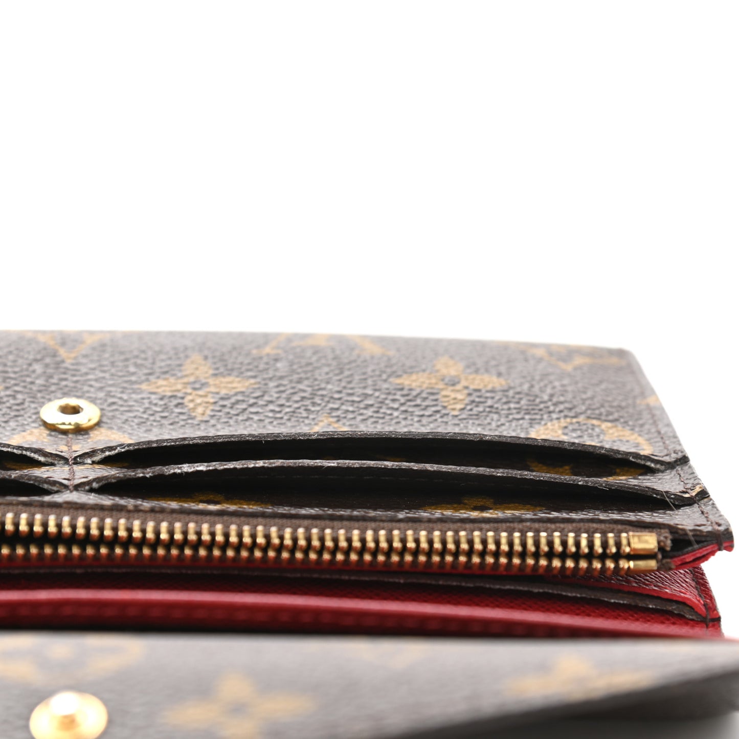 Monogram Emilie Wallet Red