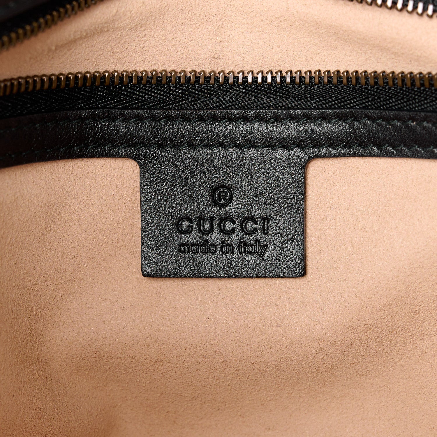 Gucci Calfskin Matelasse Medium GG Marmont Shoulder Bag Black 6 of 14