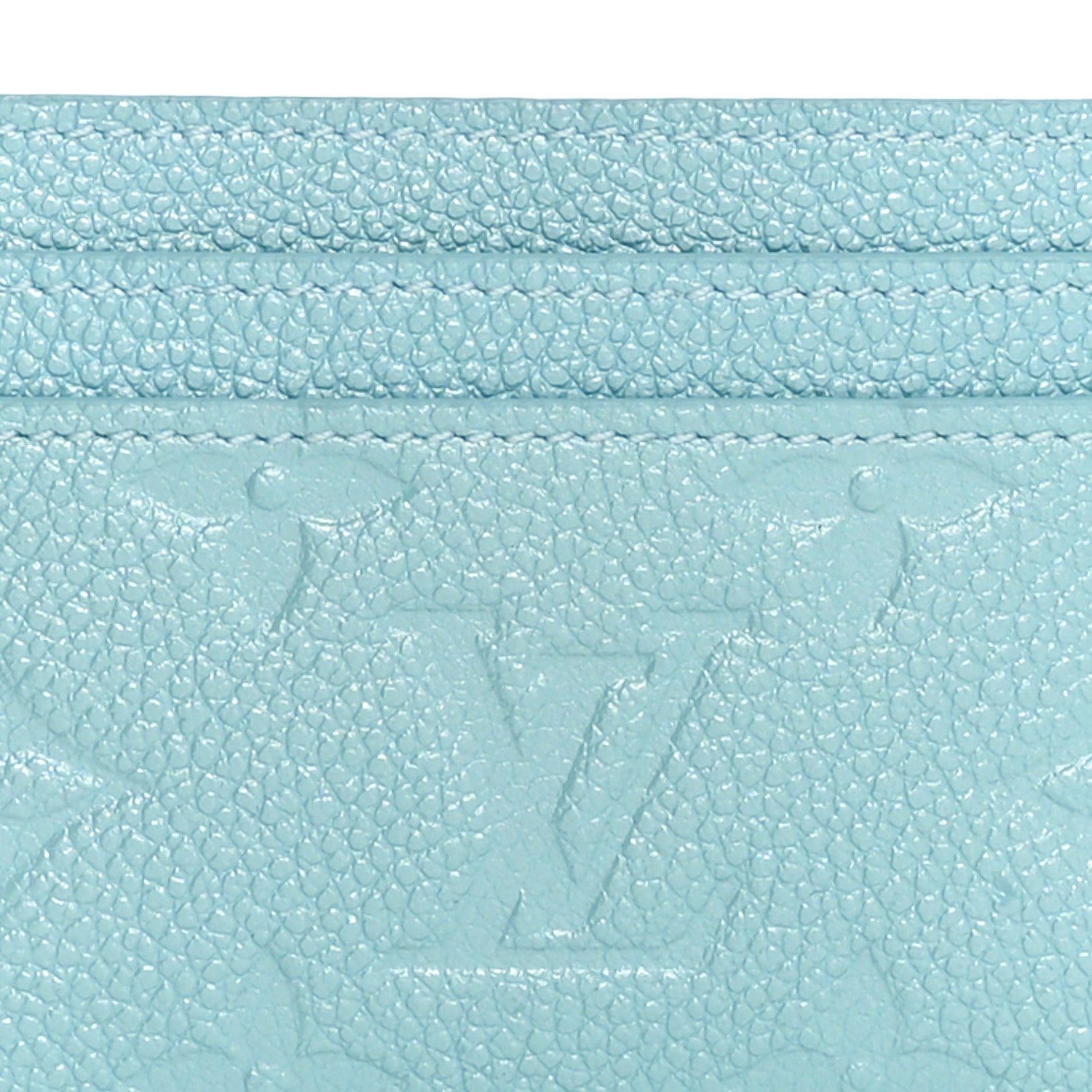 Louis Vuitton Empreinte Monogram LV Charms Card Holder Pearly Lagoon Turquoise 7 of 7