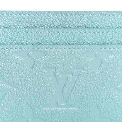 Louis Vuitton Empreinte Monogram LV Charms Card Holder Pearly Lagoon Turquoise 7 of 7