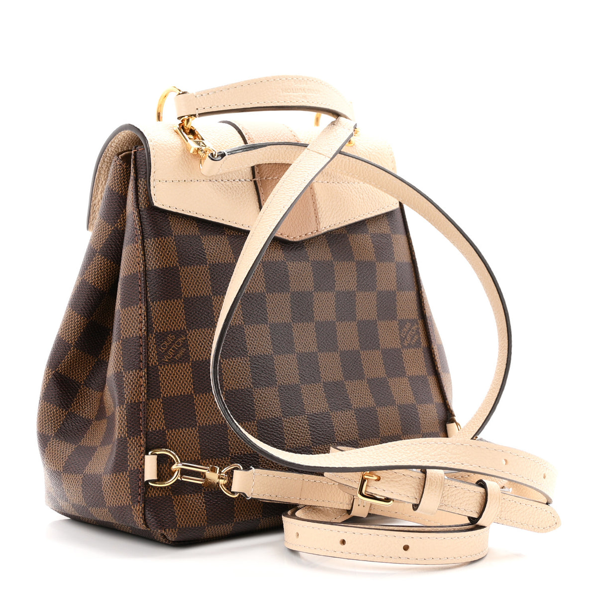 Damier Ebene Clapton Backpack Creme