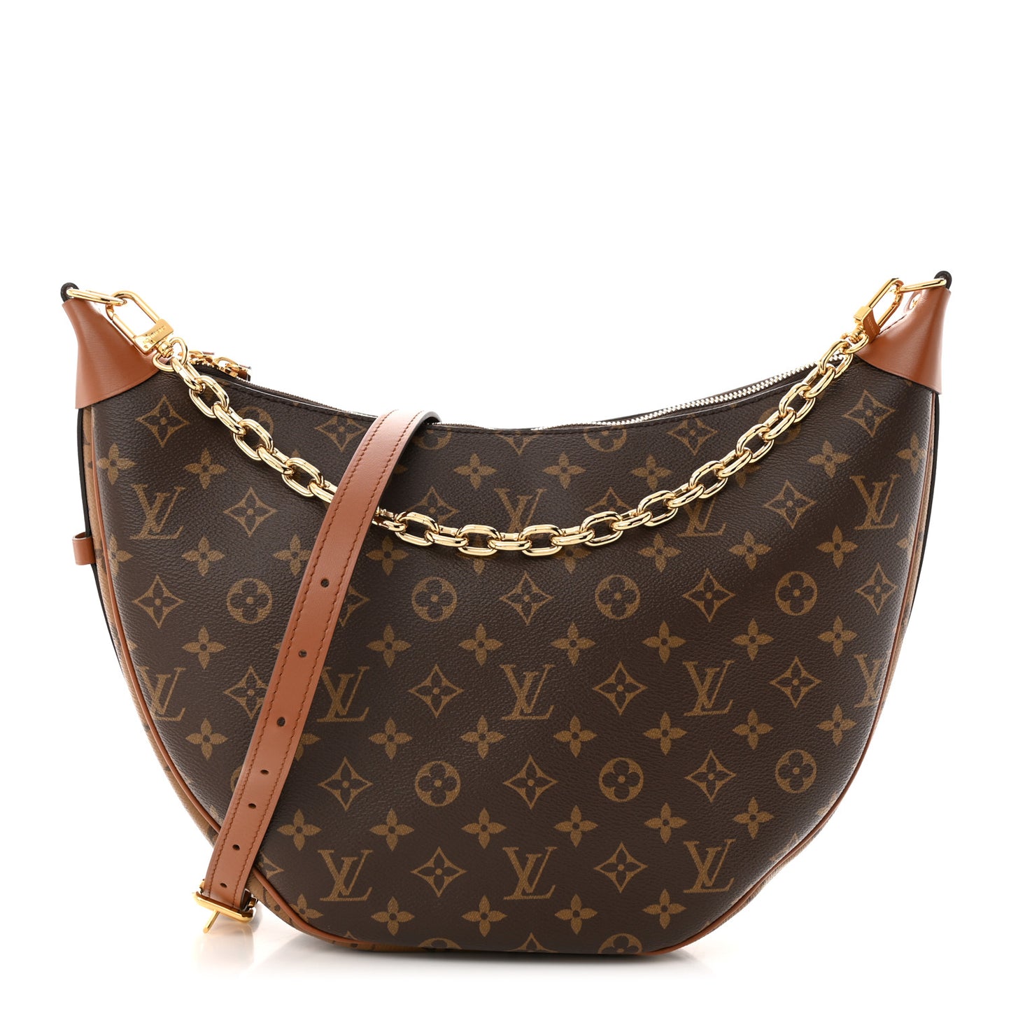 Reverse Monogram Loop Hobo