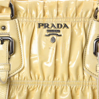 Prada Vernice Dressy Gaufre Shopping Satchel White 9 of 17