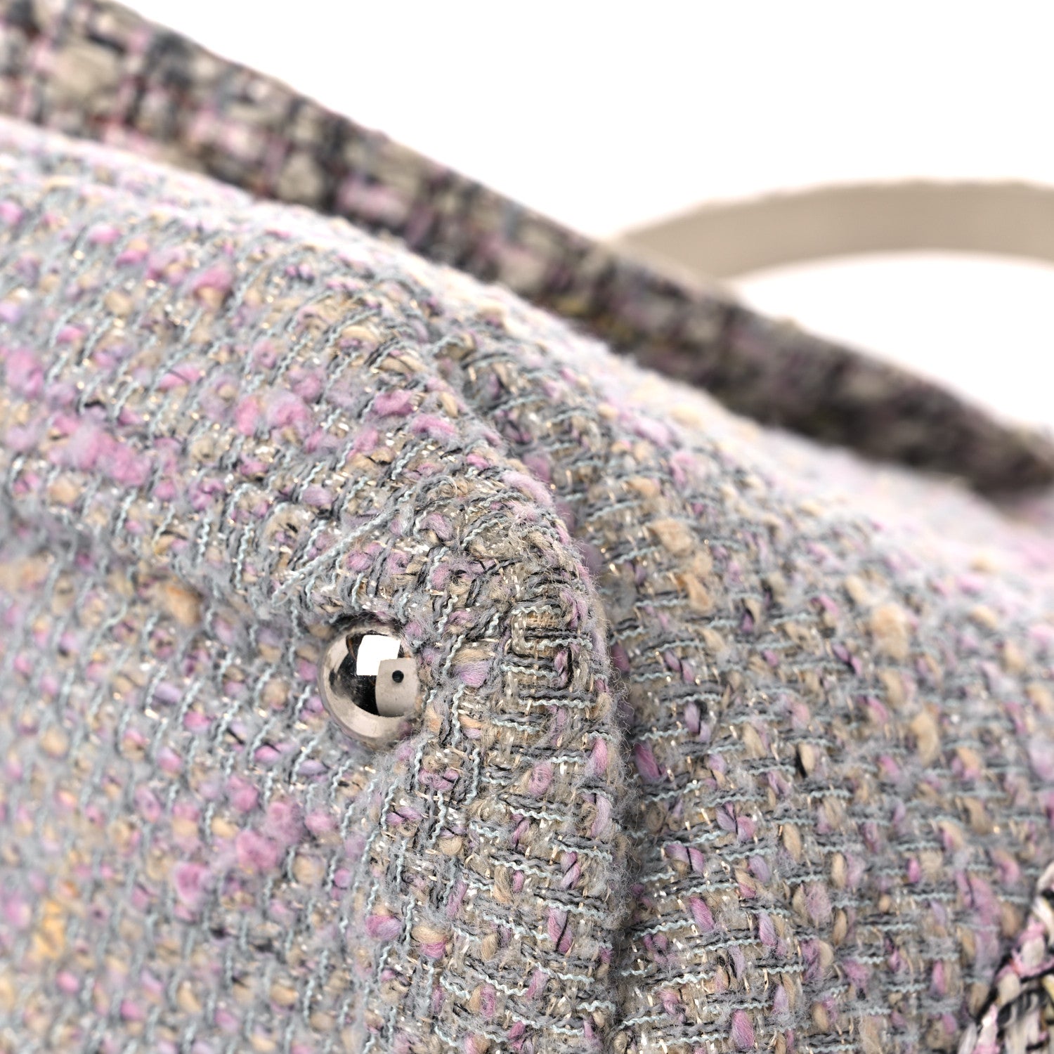 Chanel Tweed Quilted Cambon Tote Grey 11 of 16