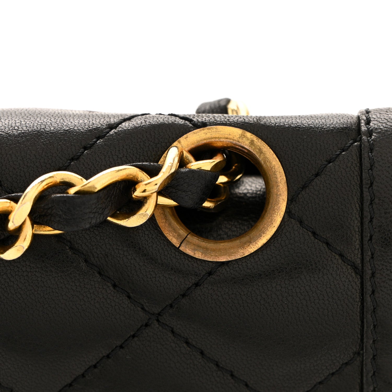 Chanel Lambskin Quilted Small Double Flap Black 14 of 16