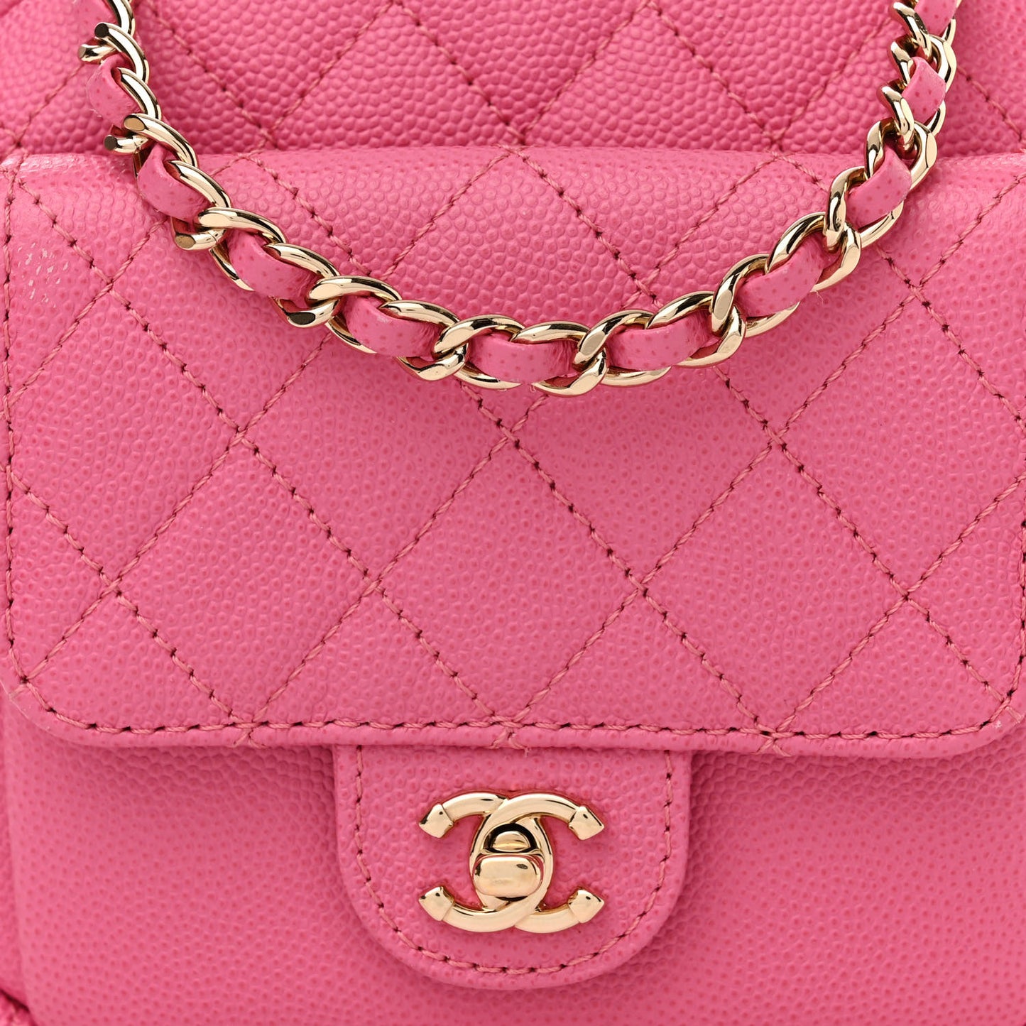 Caviar Quilted CC Day Camera Case Pink