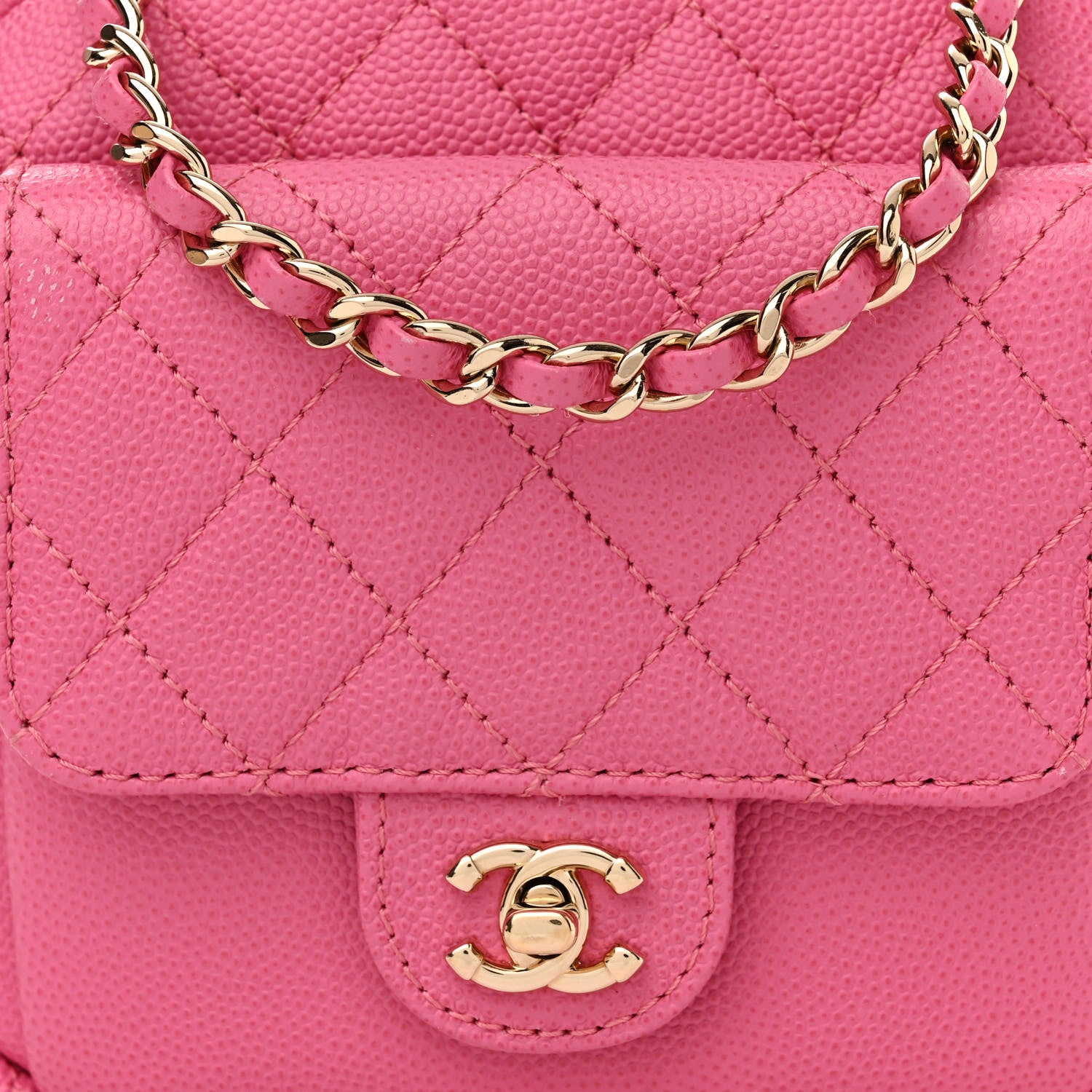 Chanel Caviar Quilted CC Day Camera Case Pink 8 of 14