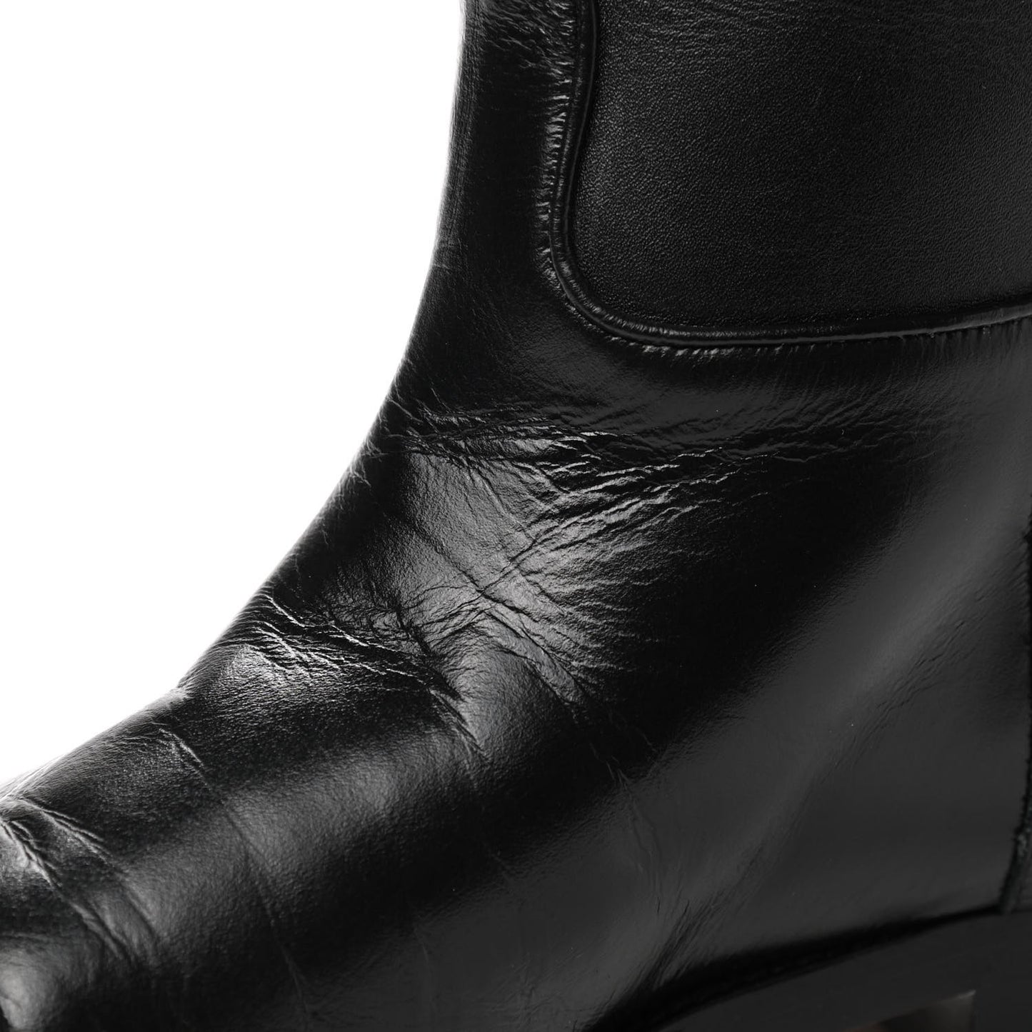 CC Cap Toe Boots 36.5 Black