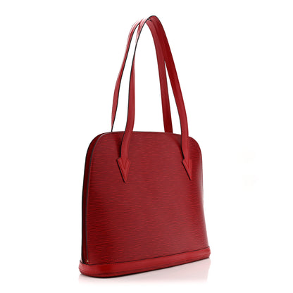 Louis Vuitton Epi Lussac Castillan Red 3 of 10