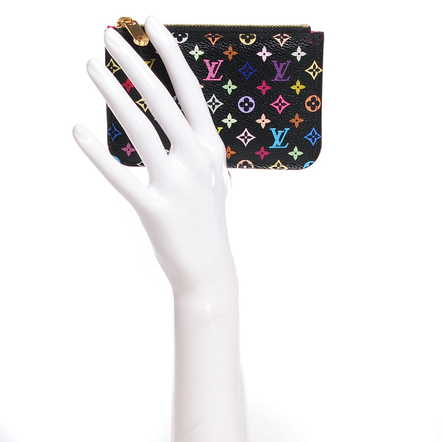 Monogram Multicolor Key Pouch Black Grenade