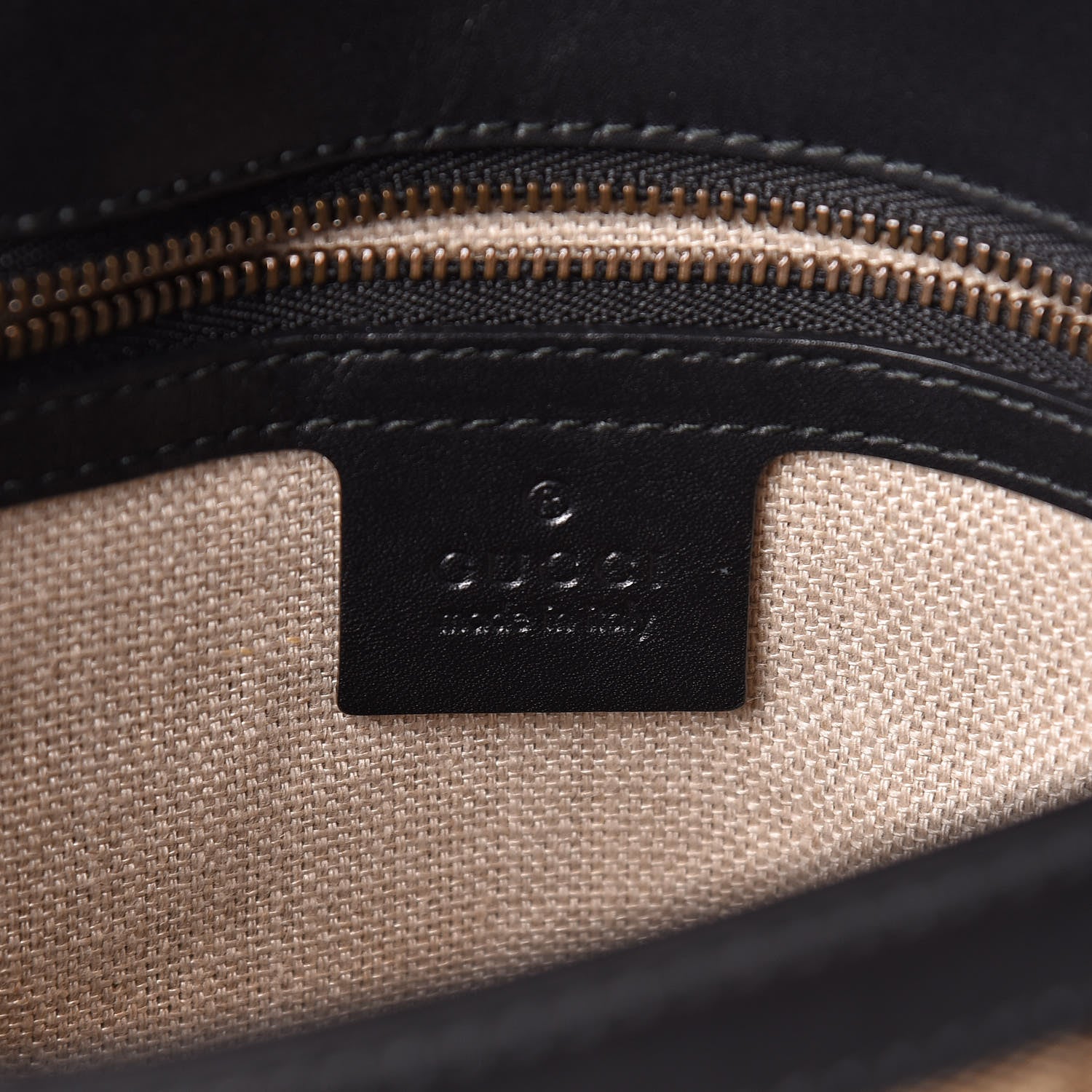 Gucci Monogram Ruinart Calfskin Medium Lady Web Shoulder Bag Beige Ebony Black 6 of 13
