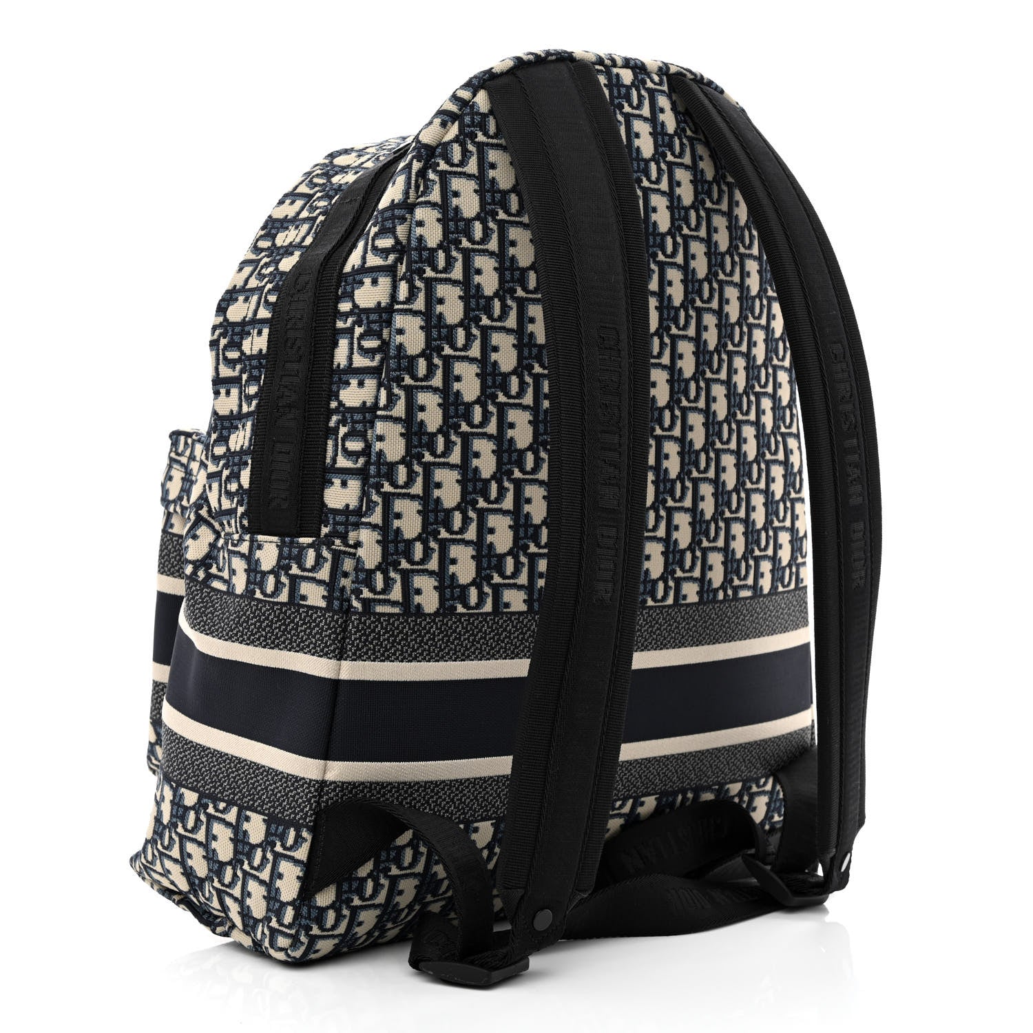 Christian Dior Oblique Diortravel Backpack Blue 3 of 10
