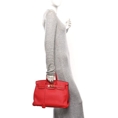 Hermes Togo BIRKIN 35 Geranium 2 of 12