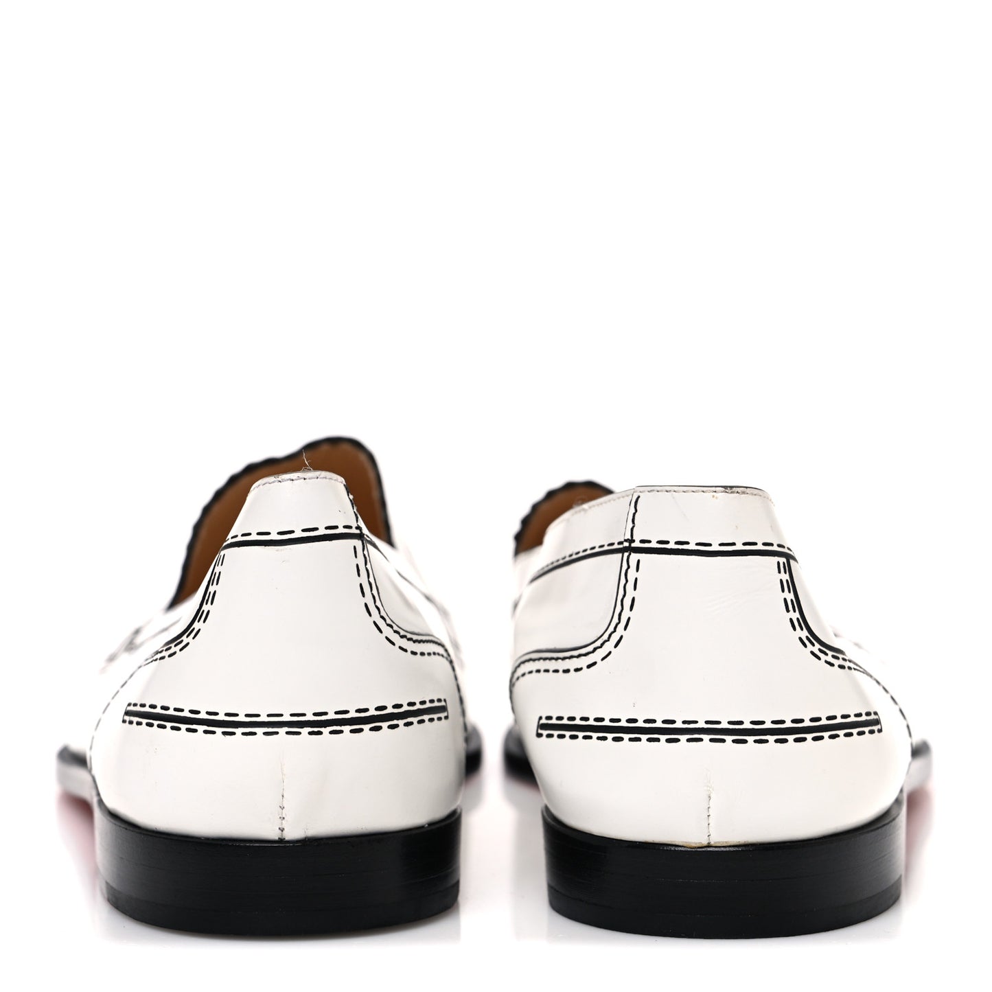 Calfskin Women Mocalaureat Tromp L'oeil Loafers 39 White