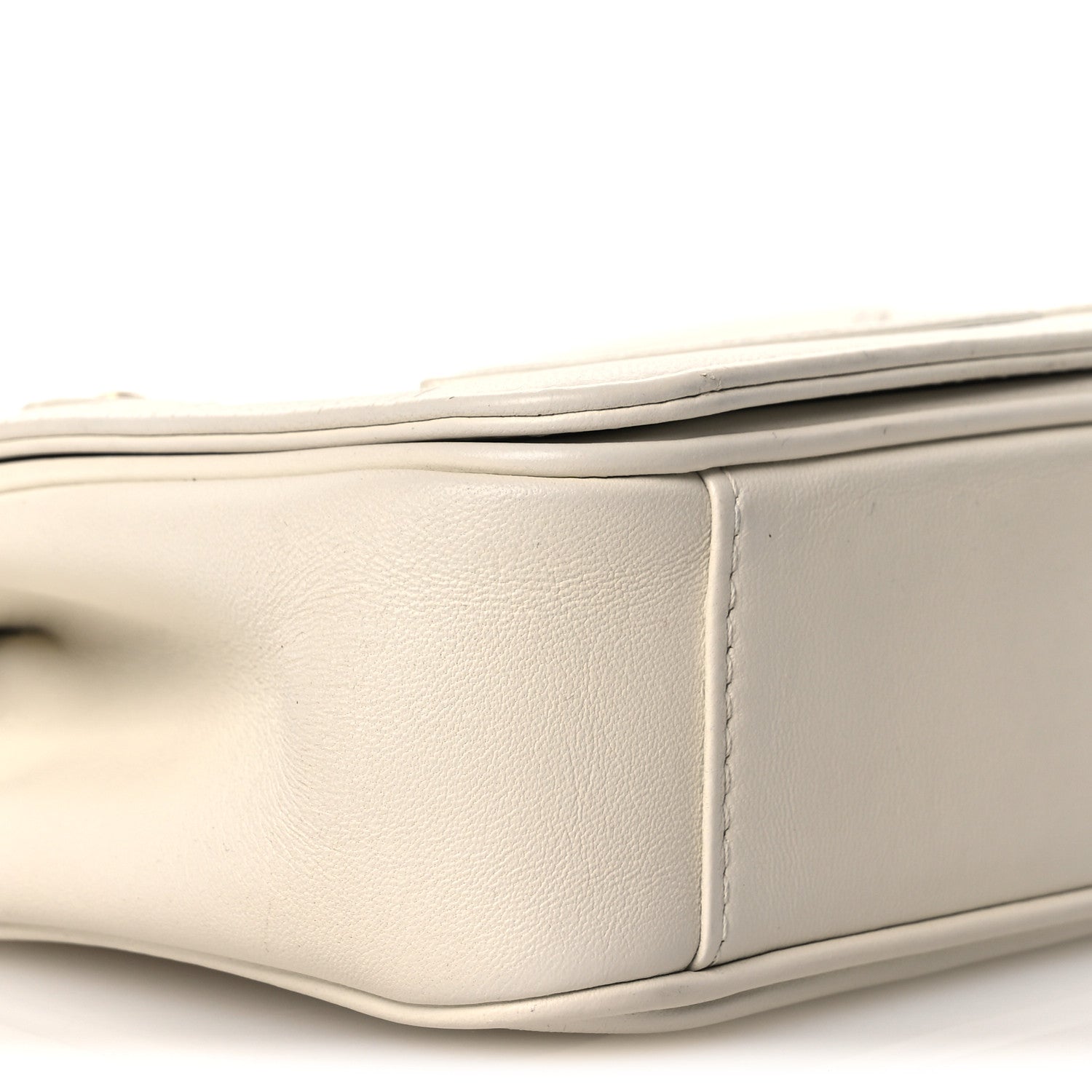 Chanel Lambskin CC Mania Flap Bag White 8 of 11