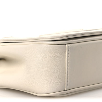 Chanel Lambskin CC Mania Flap Bag White 8 of 11