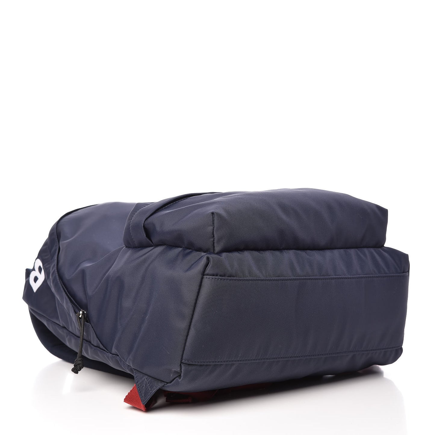 Sport Nylon Logo Embroidered Wheel Backpack Navy Blue Red